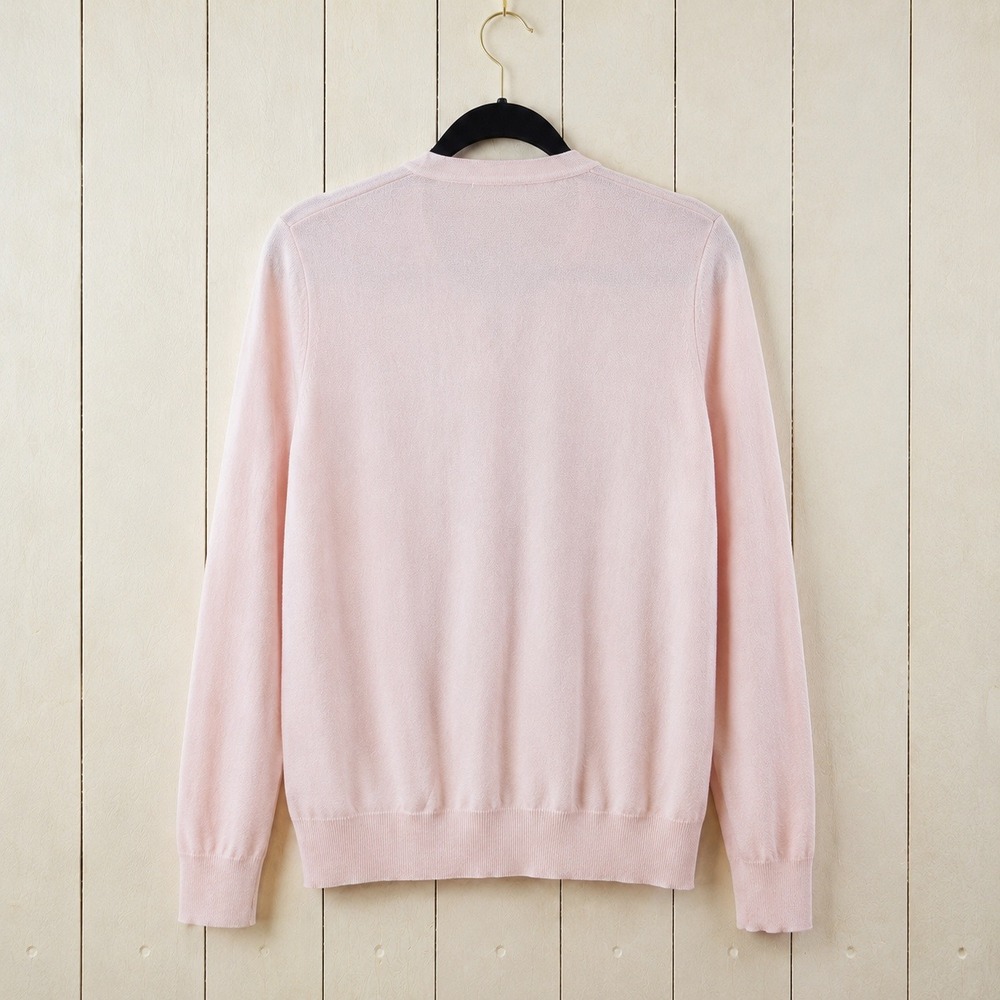 Womens Baby Pink Cardigan Sweater Button Up Coquette Preppy Y2K Cottagecore L - Picture 2 of 8
